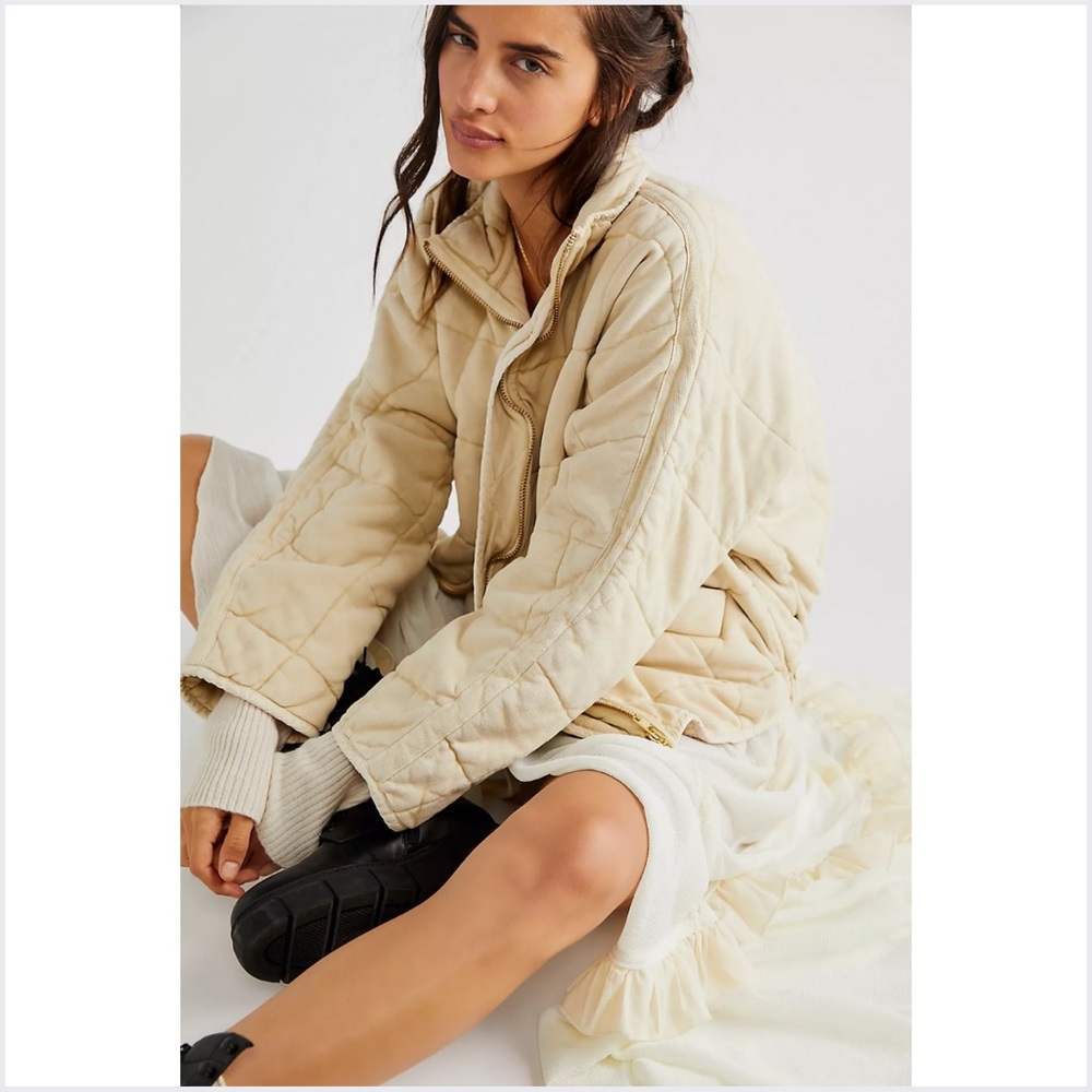 Free People Dolman Quilted Knit Jacket - Picture 7 of 11